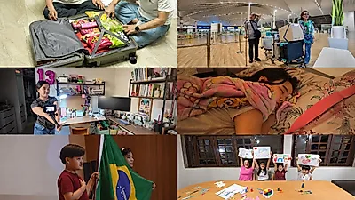 Viaje de 48 horas para visitar a 4 hermanos en Brasil: El reencuentro de los abuelos tras 5 años se…