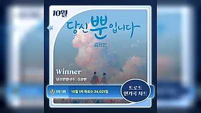 Kim Yong-bin's 'Only You' Ranks 1st in October Mid-term Count for STARDOM Trot League